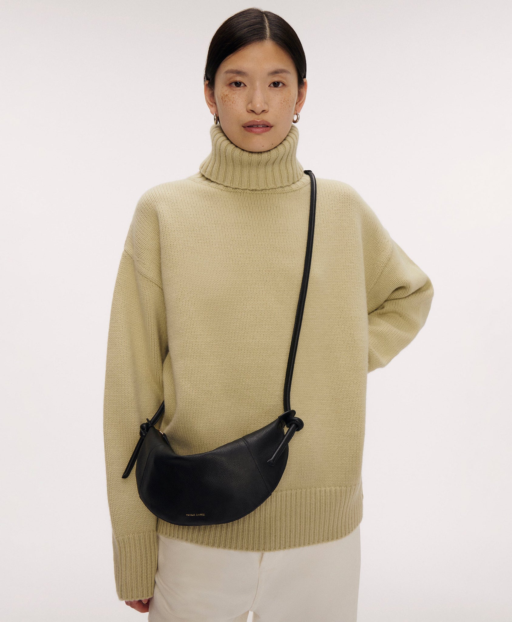 Mansur Gavriel Mini Fortuna Crossbody in Black