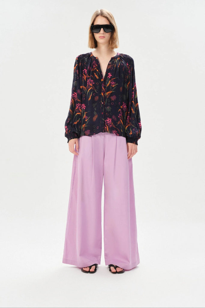 Arrecifes Julieta Blouse in Navy