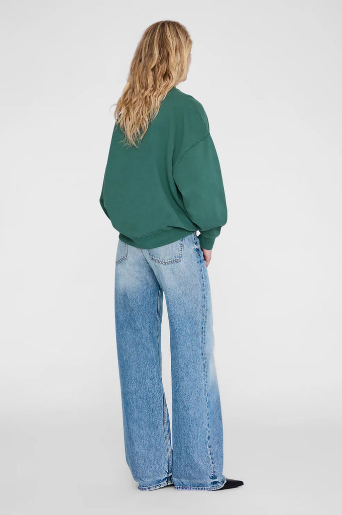 Miles Sweatshirt Leo Muse in Deep Emerald