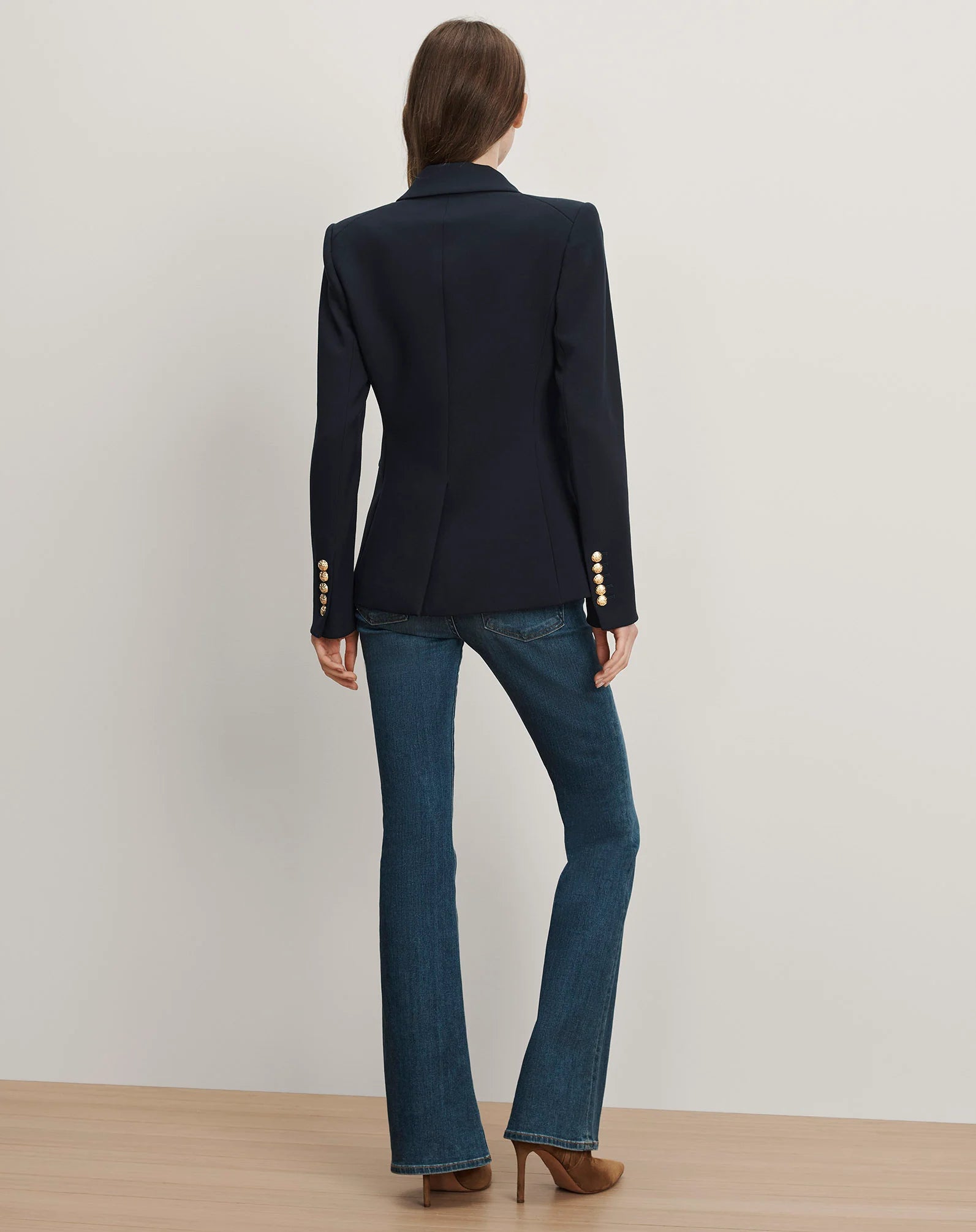 Miller Dickey Jacket in Navy Gold Buttons