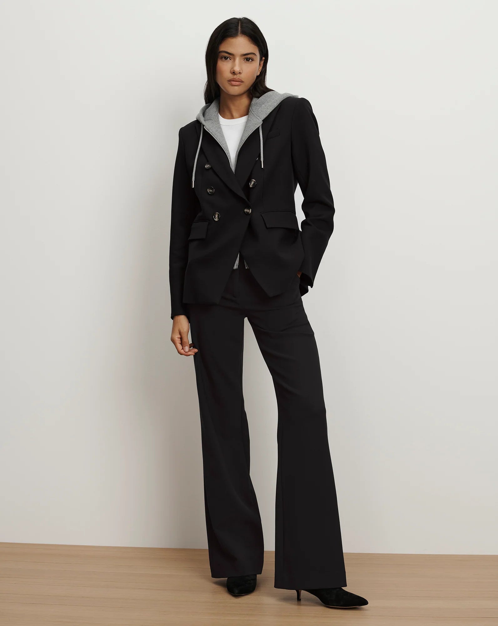 Miller Dickey Jacket with Horn-Button in Black