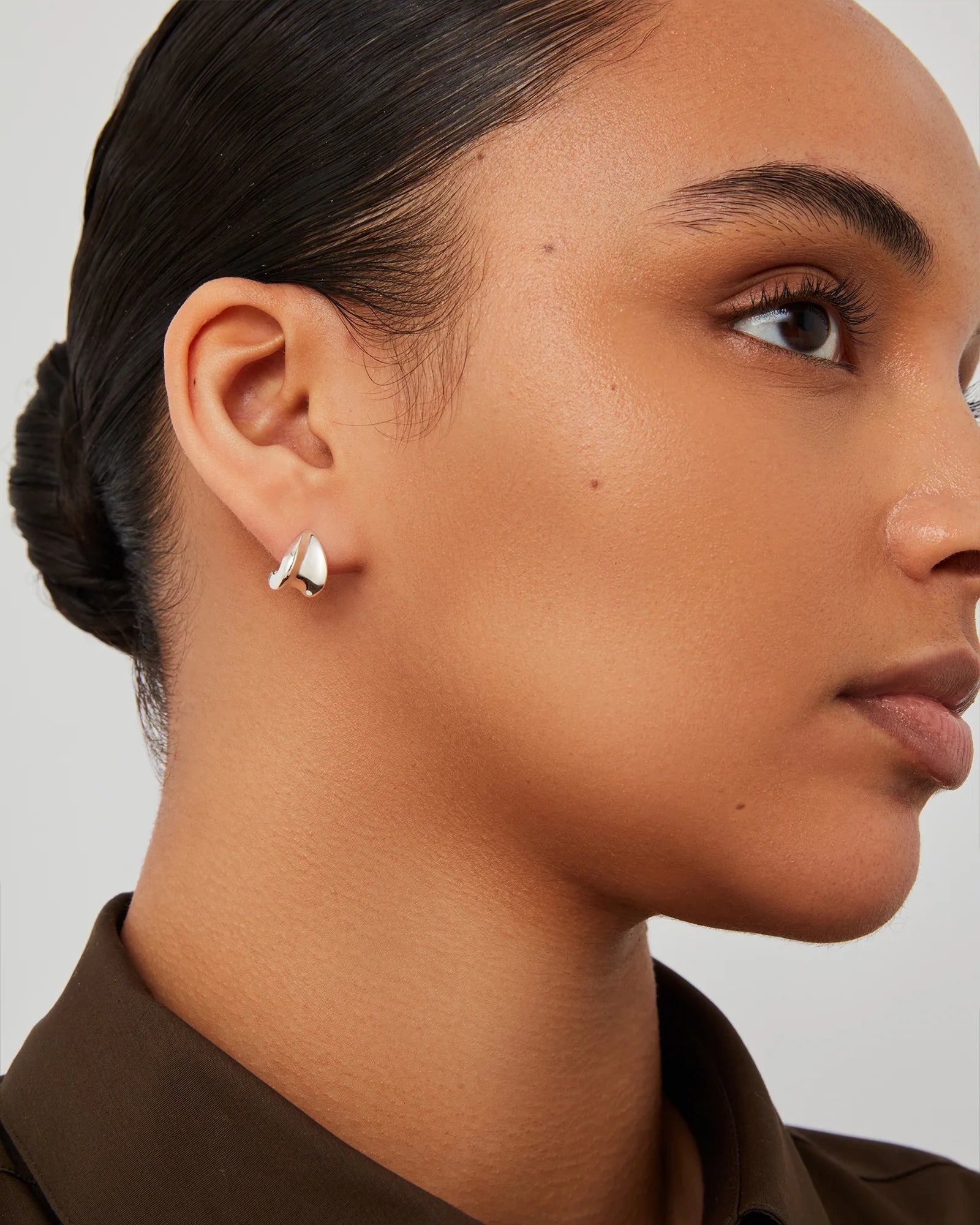 Mini Paige Puffs in Silver