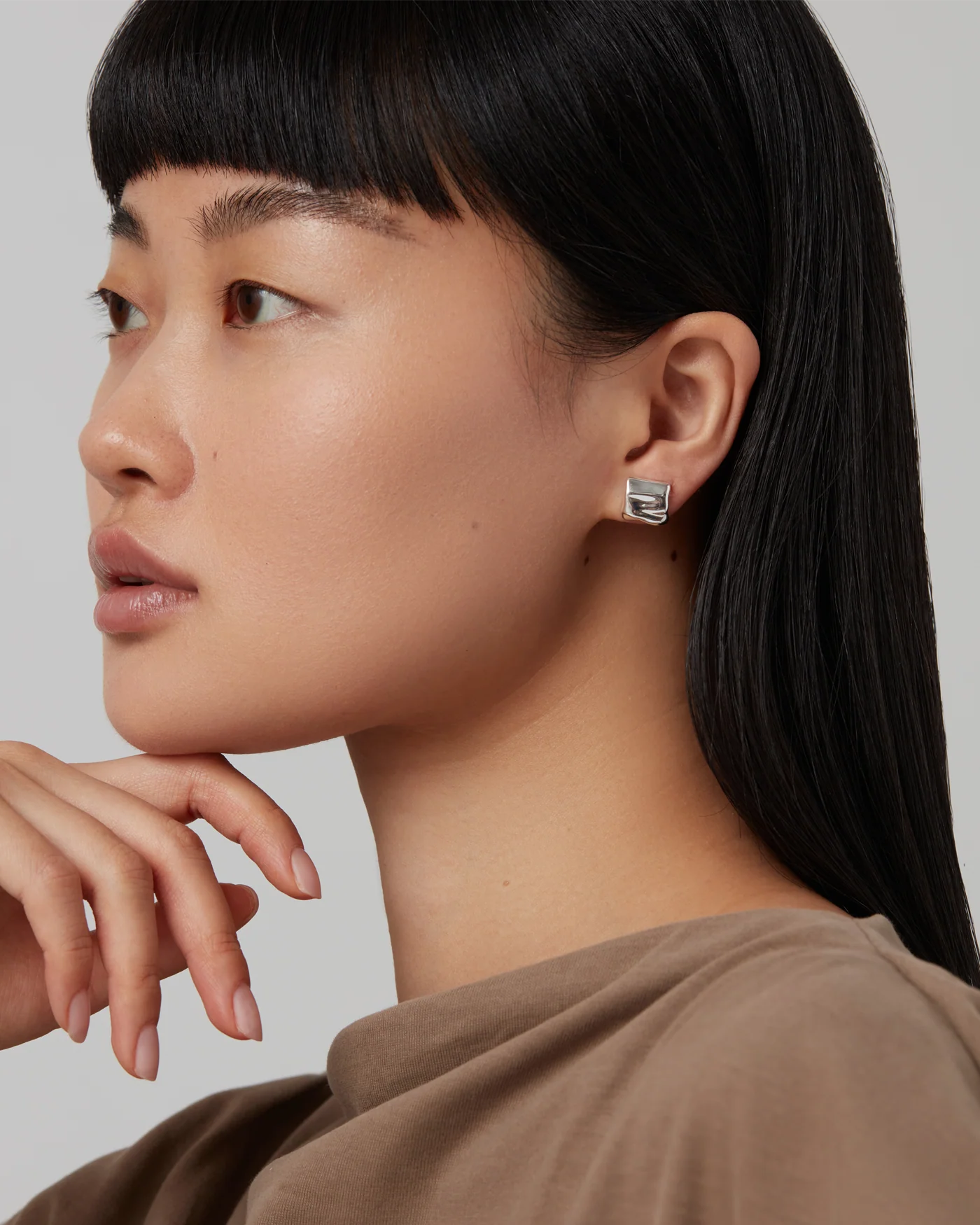Mini Sundra Earrings in Silver