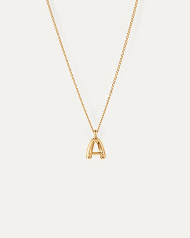 Monogram Necklace in Gold