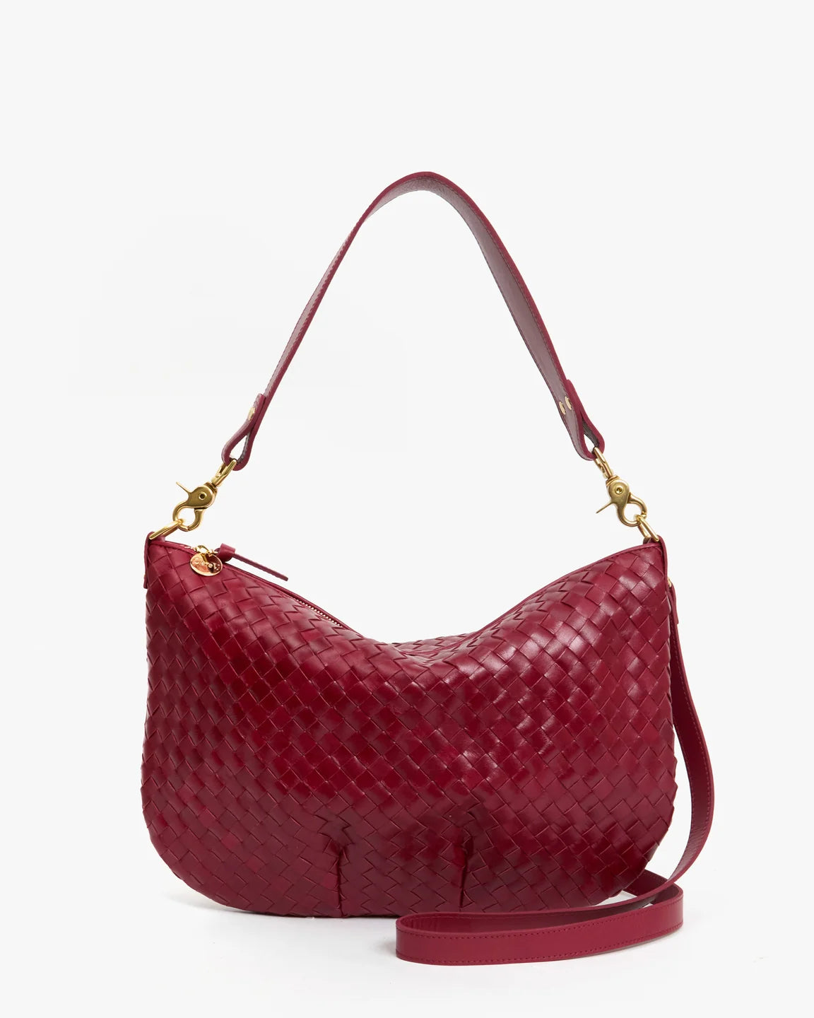 Moyen Messenger in Garnet Diagonal Woven