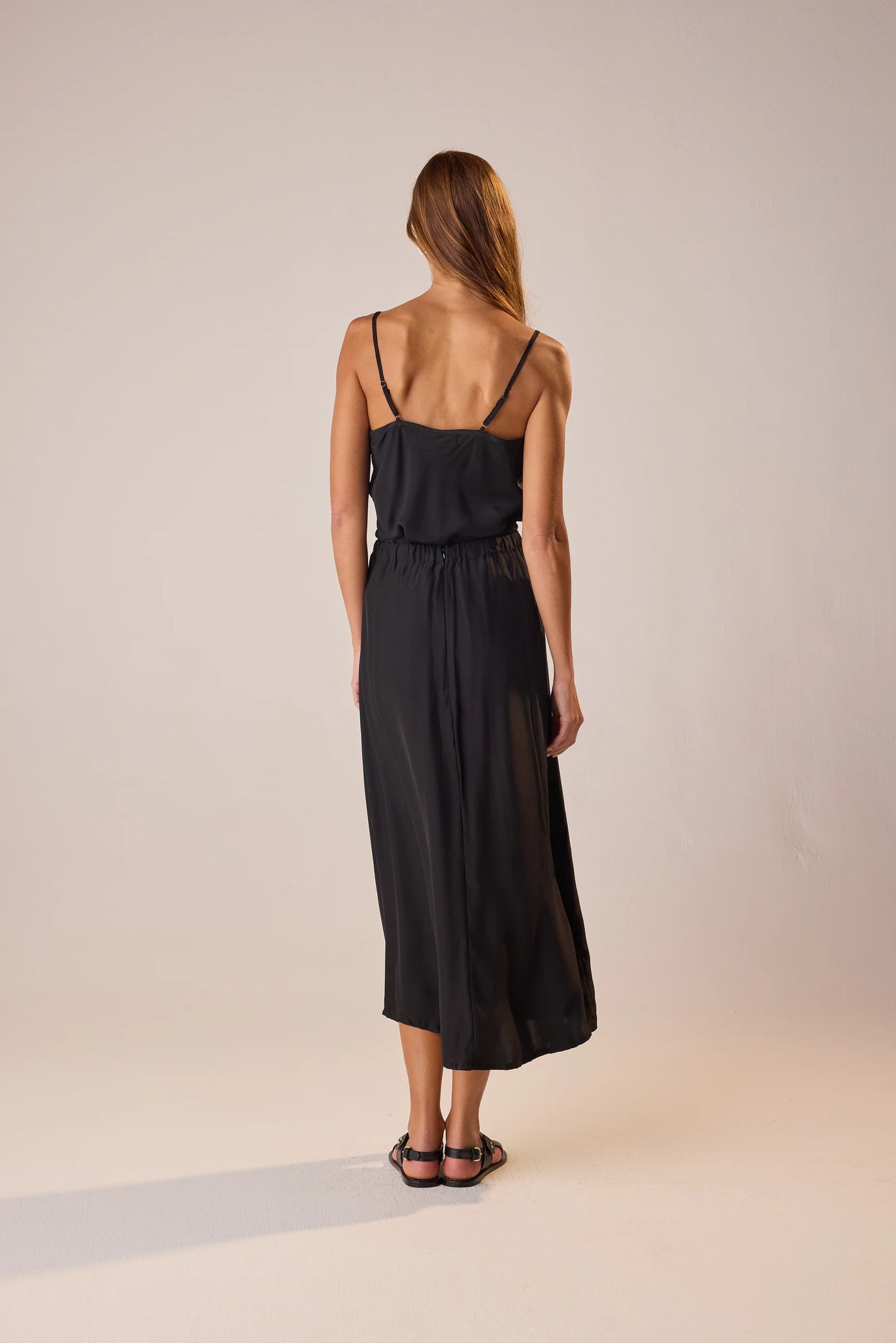 Capucine Skirt in Black Silk