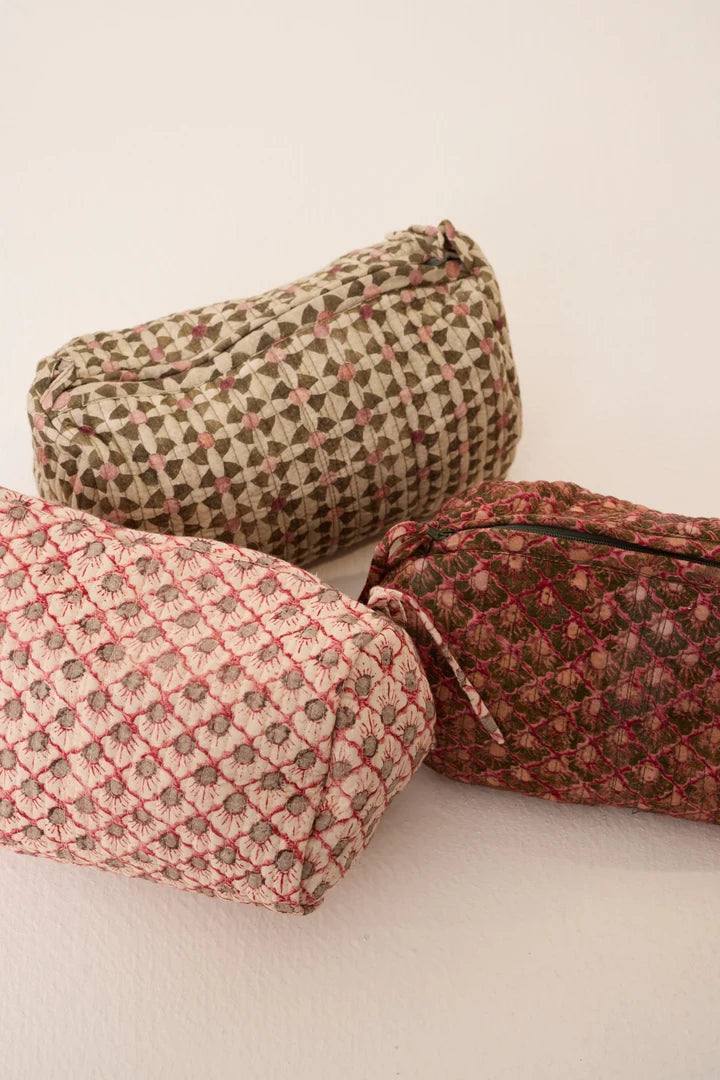 Cosmetic Bag in Scallop Rosewood