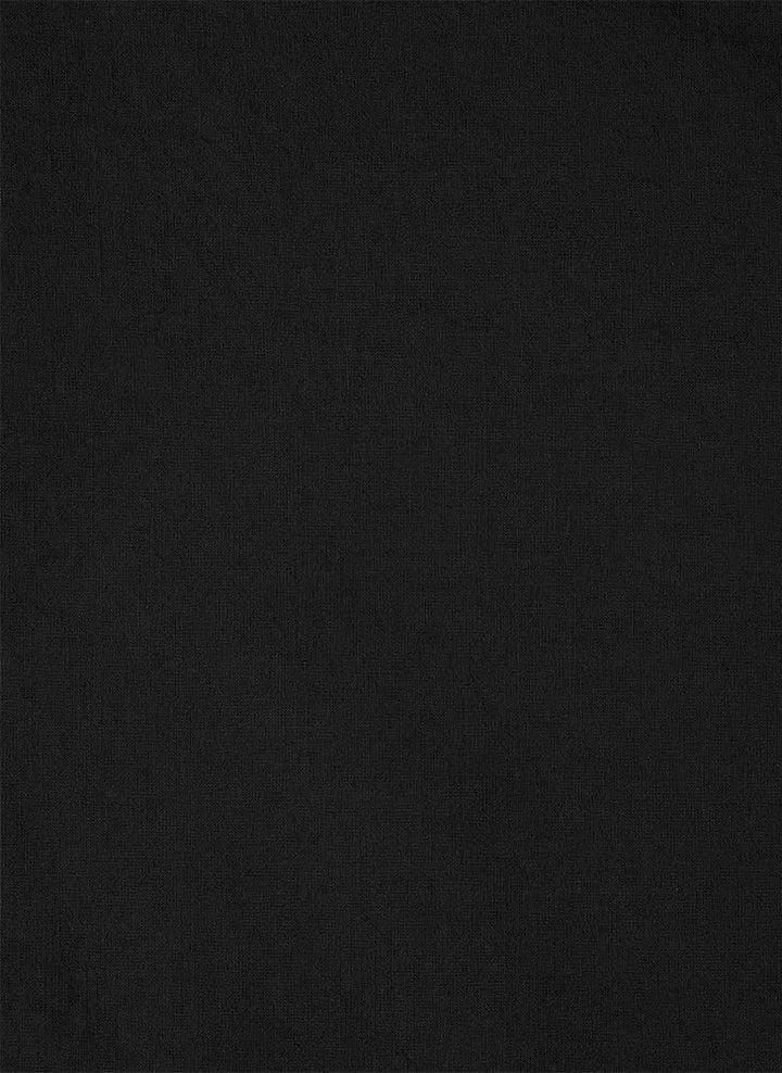 Violet Top in Black Cotton