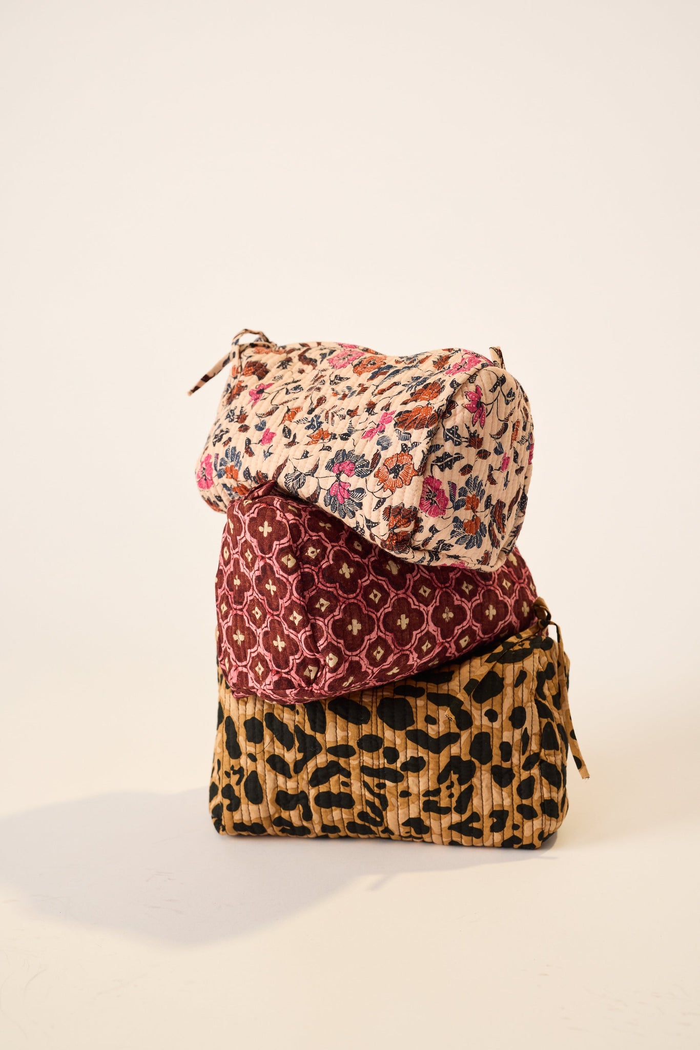 Cosmetic Bag Leopard Cotton