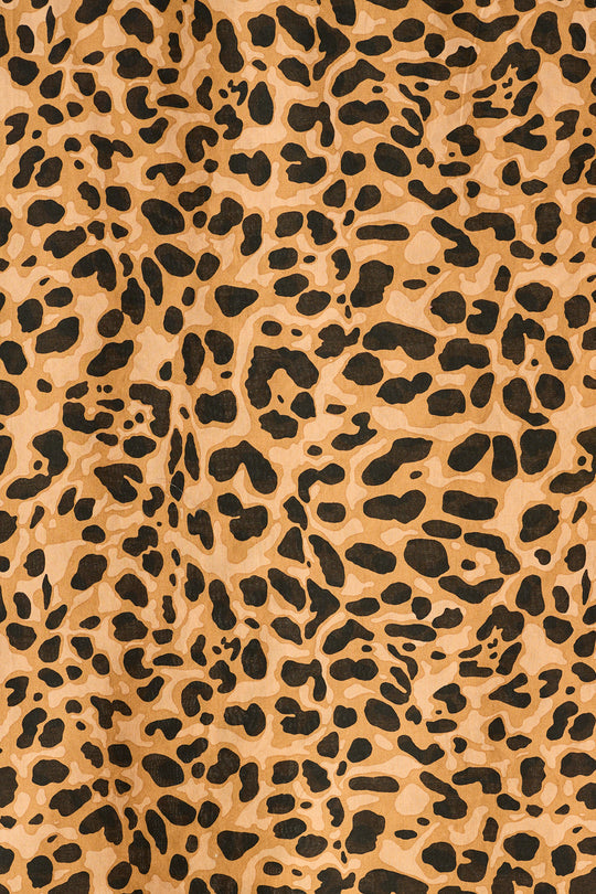 Cosmetic Bag Leopard Cotton
