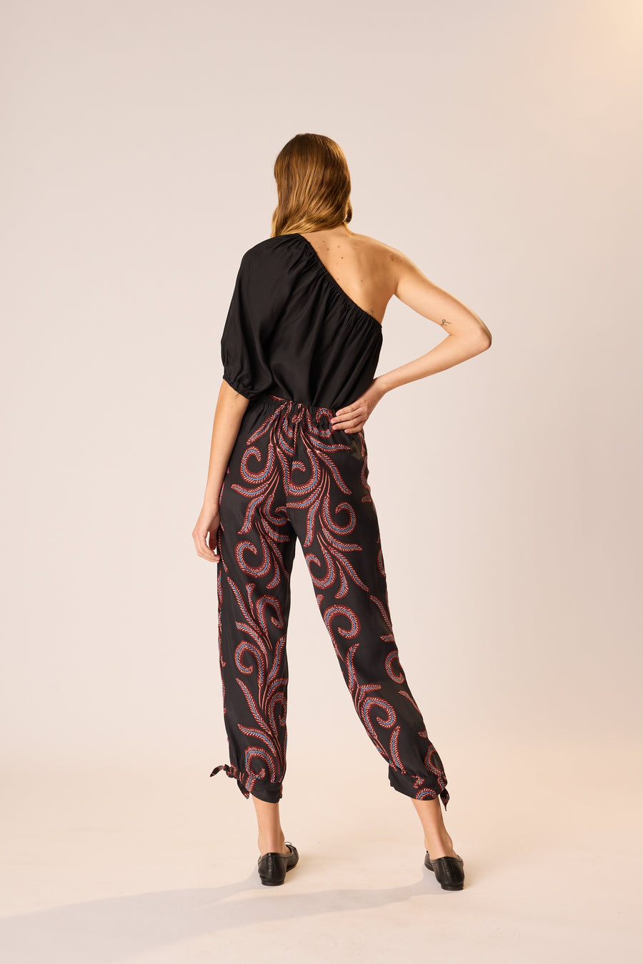 Erin Top in Black Silk