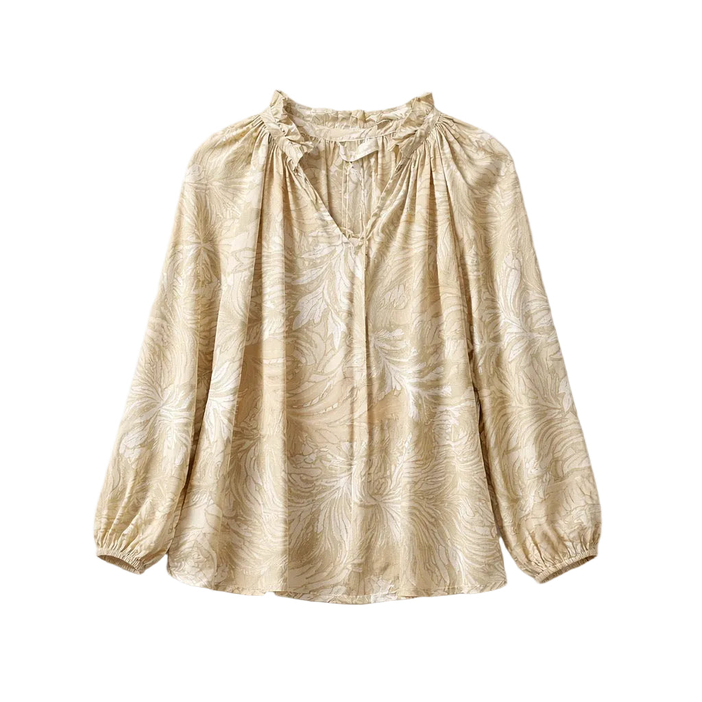 Penny Blouse in Jungle Print Agave