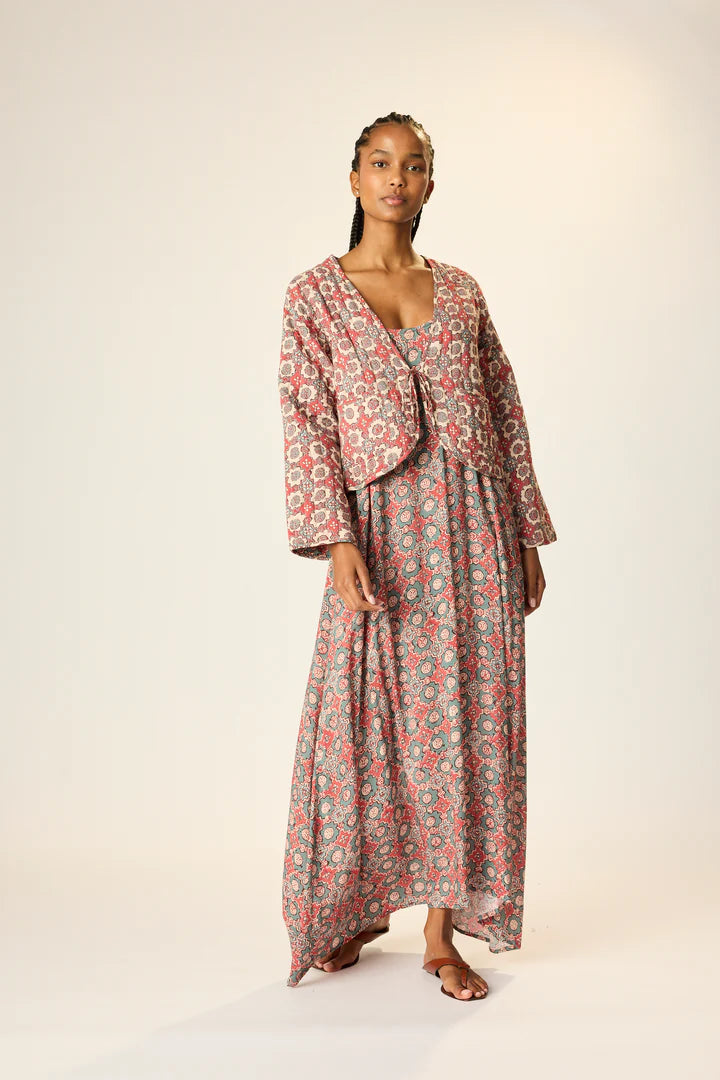 Saskia Jacket in Spanish Tile Combo