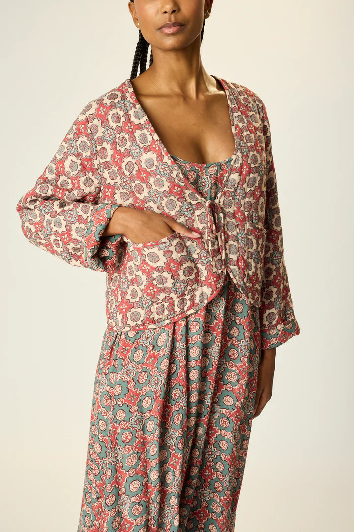 Saskia Jacket in Spanish Tile Combo