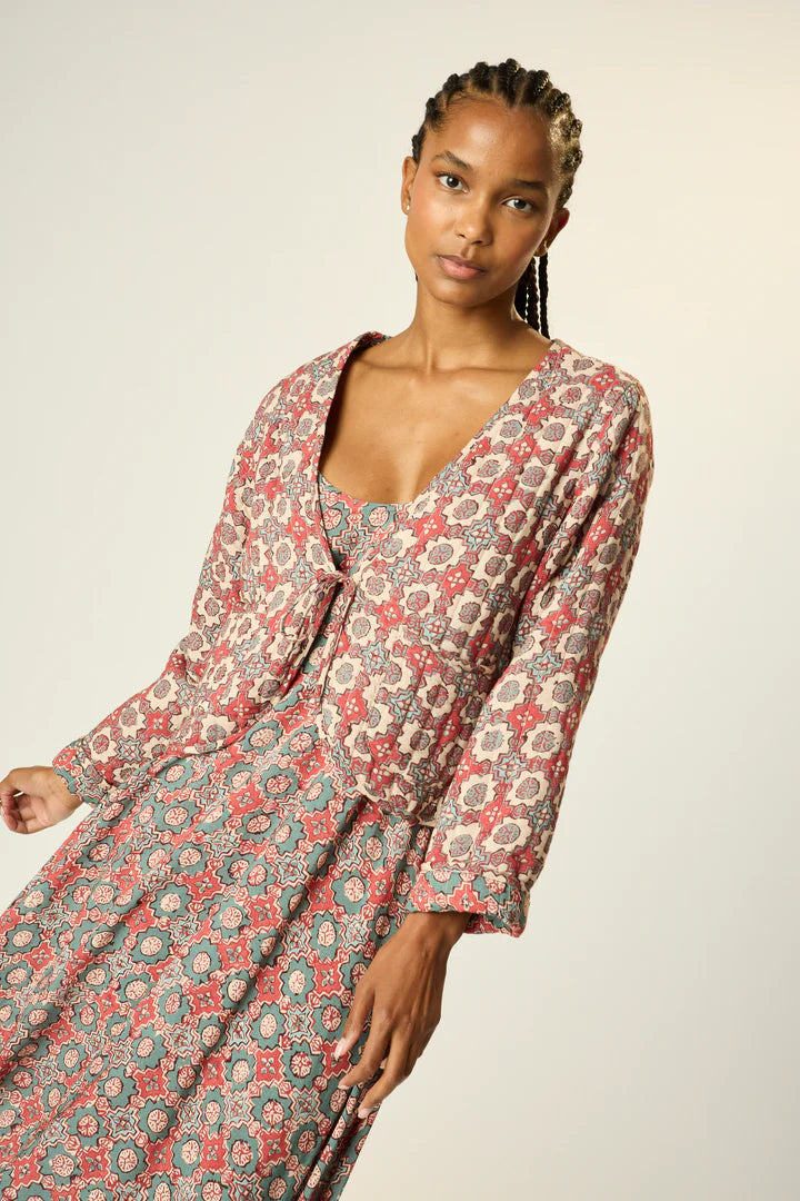 Saskia Jacket in Spanish Tile Combo