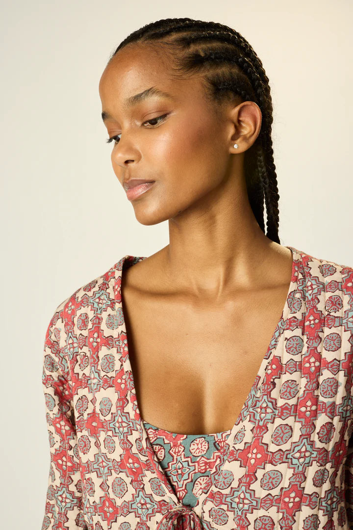 Saskia Jacket in Spanish Tile Combo