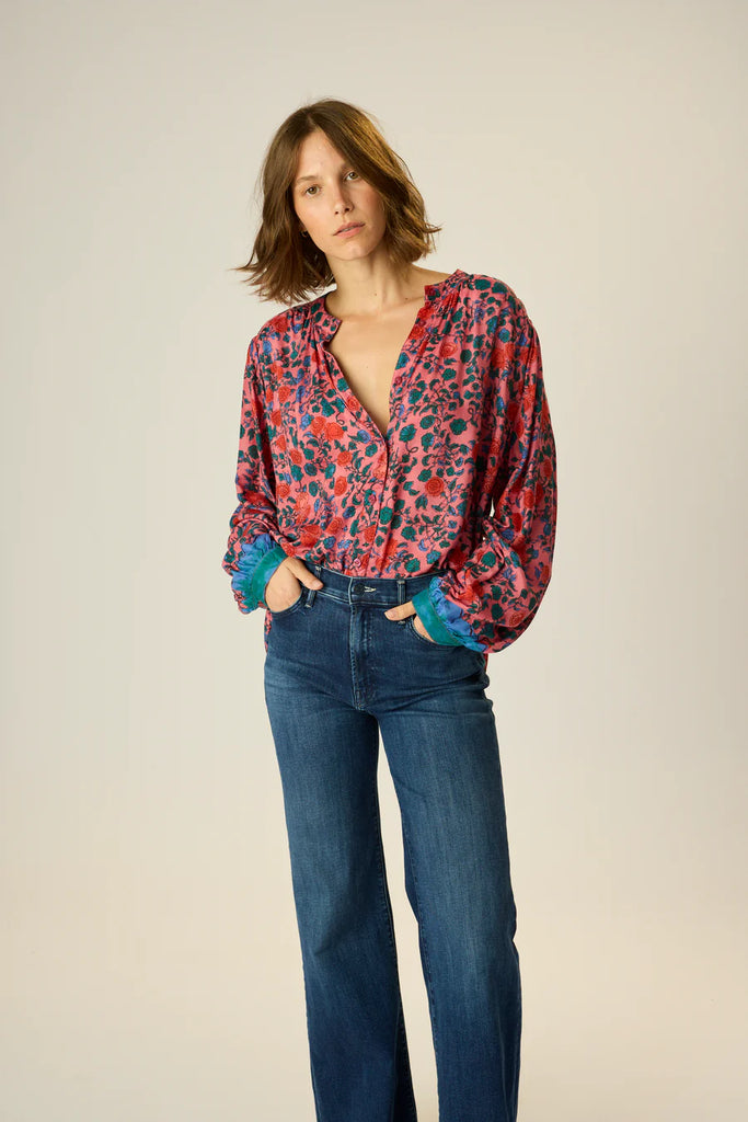 Tolan Shirt in Rose Bandana