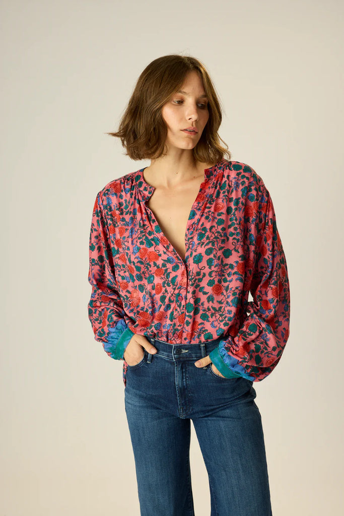 Tolan Shirt in Rose Bandana