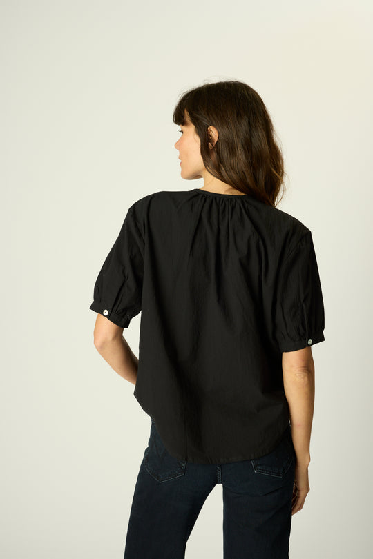Violet Top in Black
