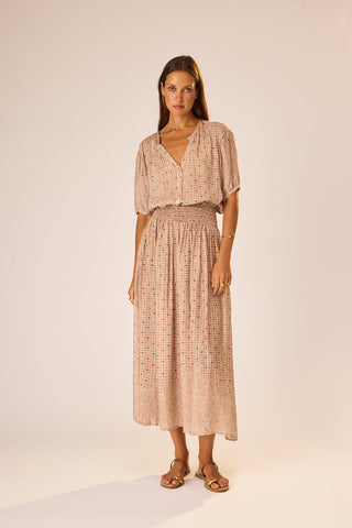 Violet Top in Delphi Sand