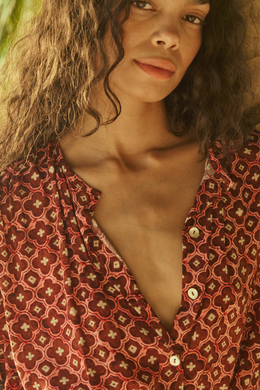 Violet Top in Mosaic Spice
