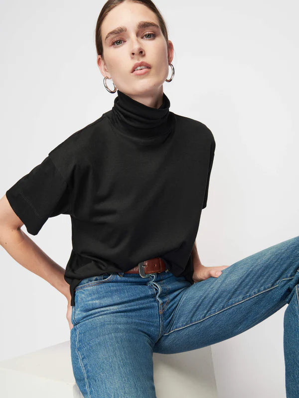 Fable Turtleneck in Jet Black