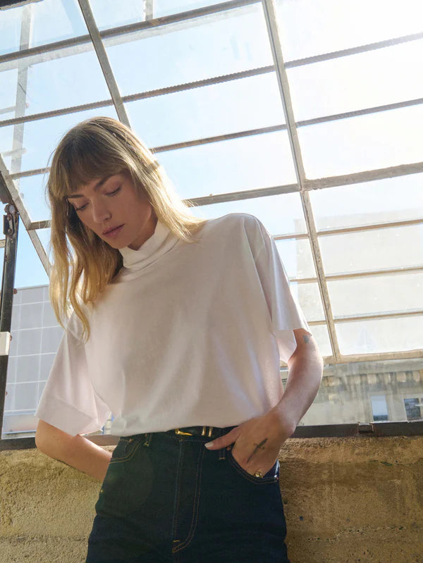 Fable Turtleneck in White