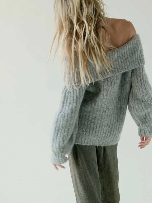 Serena Sweater in Dove Gray Heather