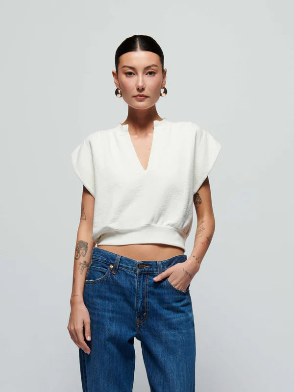 Lenon Sweatshirt in Porcelain