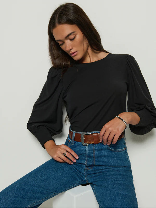 Loren Tee in Jet Black
