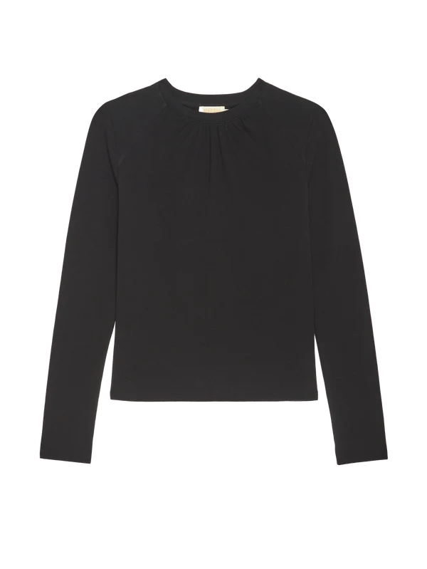 Alejandra Long Sleeve Tee in Heather Charcoal
