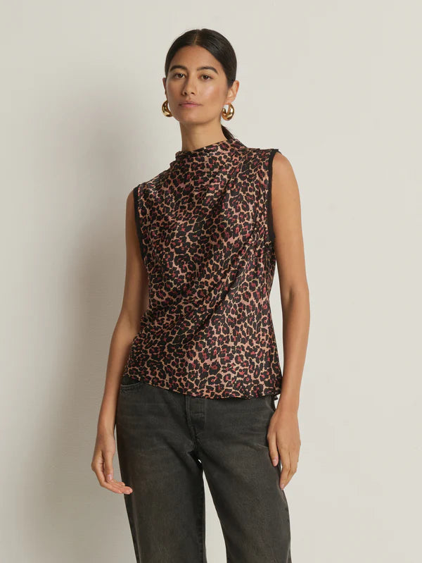 Delilah Tank in Winter Leopard