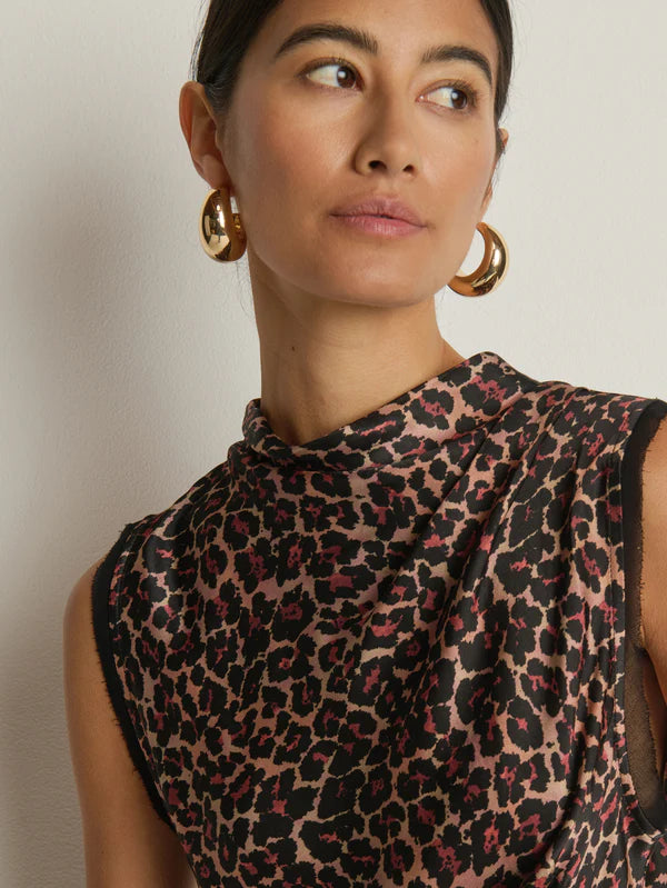 Delilah Tank in Winter Leopard