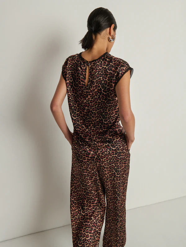Helen Top in Winter Leopard