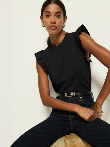 Paulette Tank in Jet Black