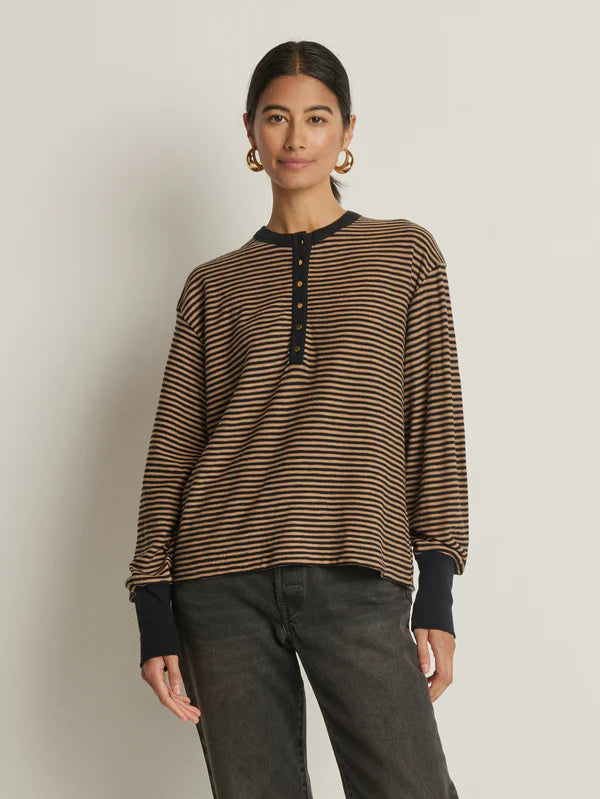 Victoria Henley in Mini Cocoa Stripe