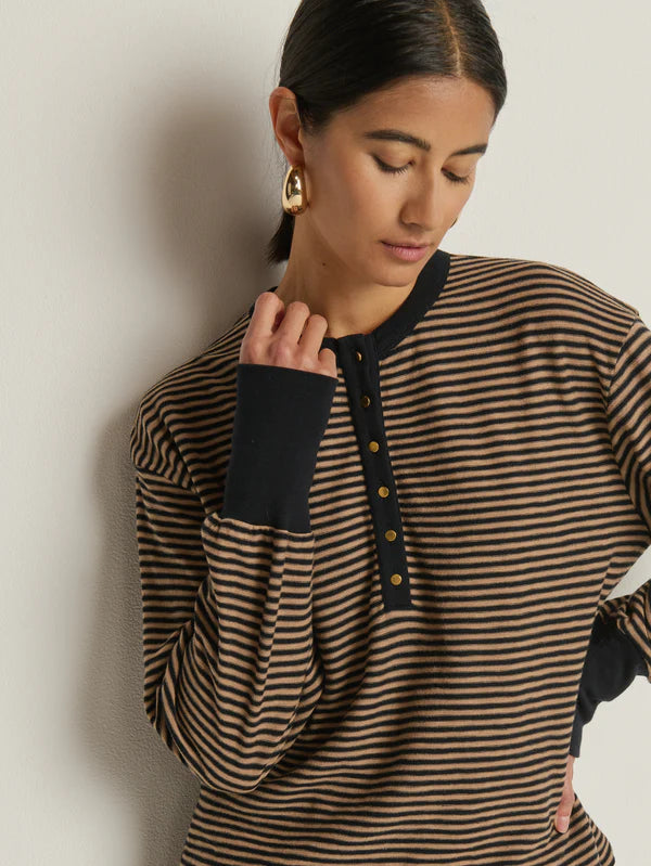 Victoria Henley in Mini Cocoa Stripe
