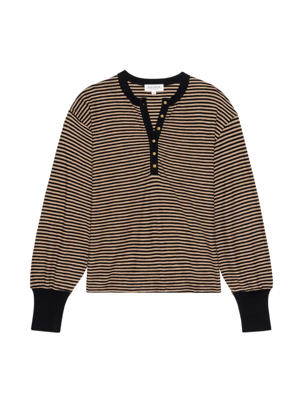 Victoria Henley in Mini Cocoa Stripe