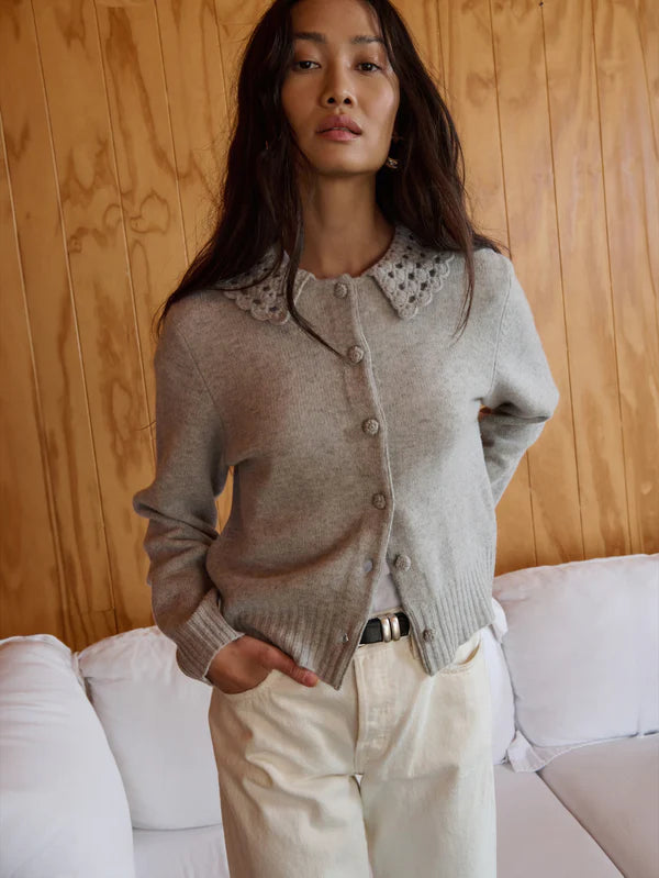 Addie Cardigan in Heather Grey