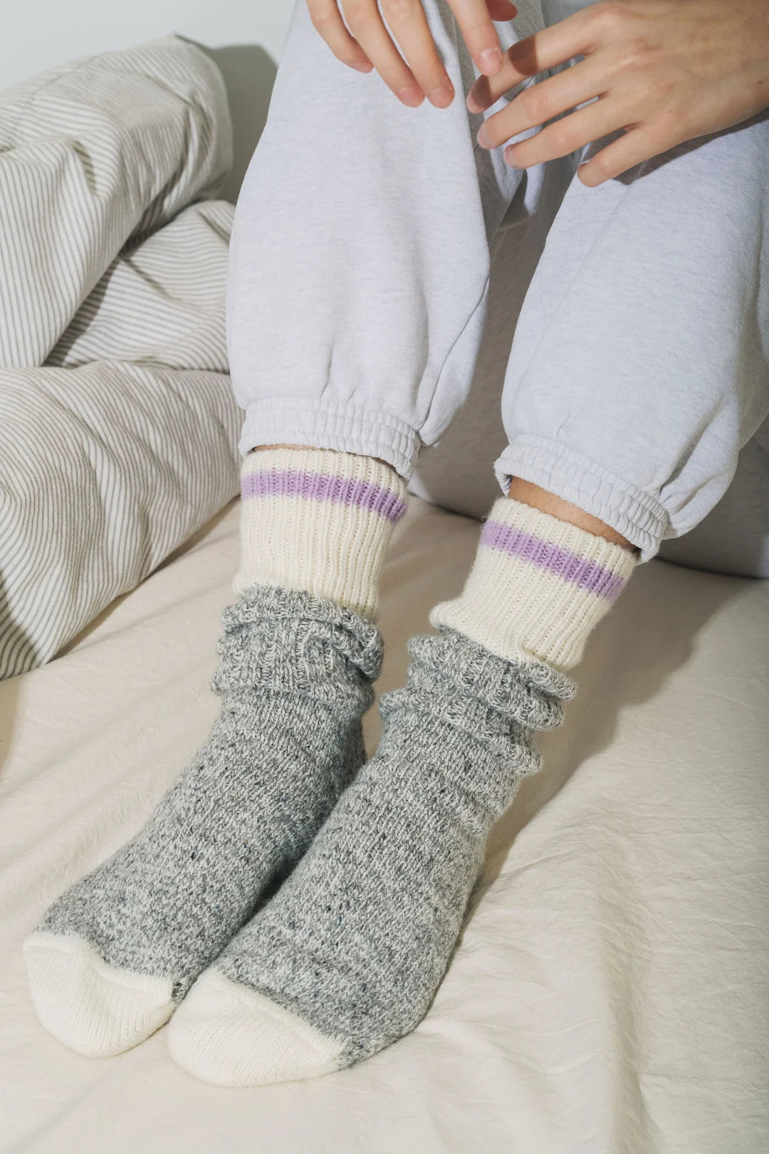 Wool Camp Socks in Black