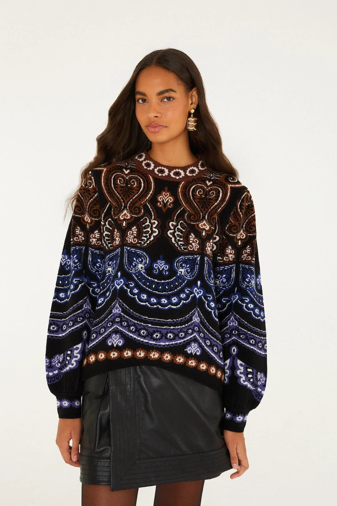 Nicole Scarf Knit Sweater