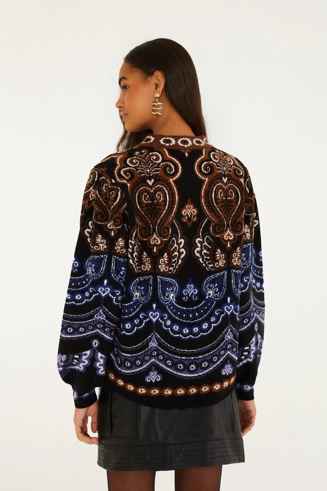 Nicole Scarf Knit Sweater