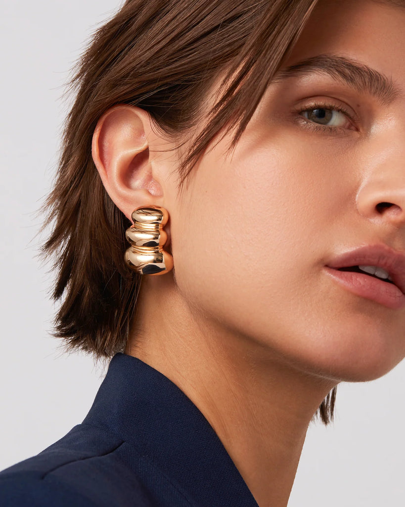 Non-Stop Earrings in Gold