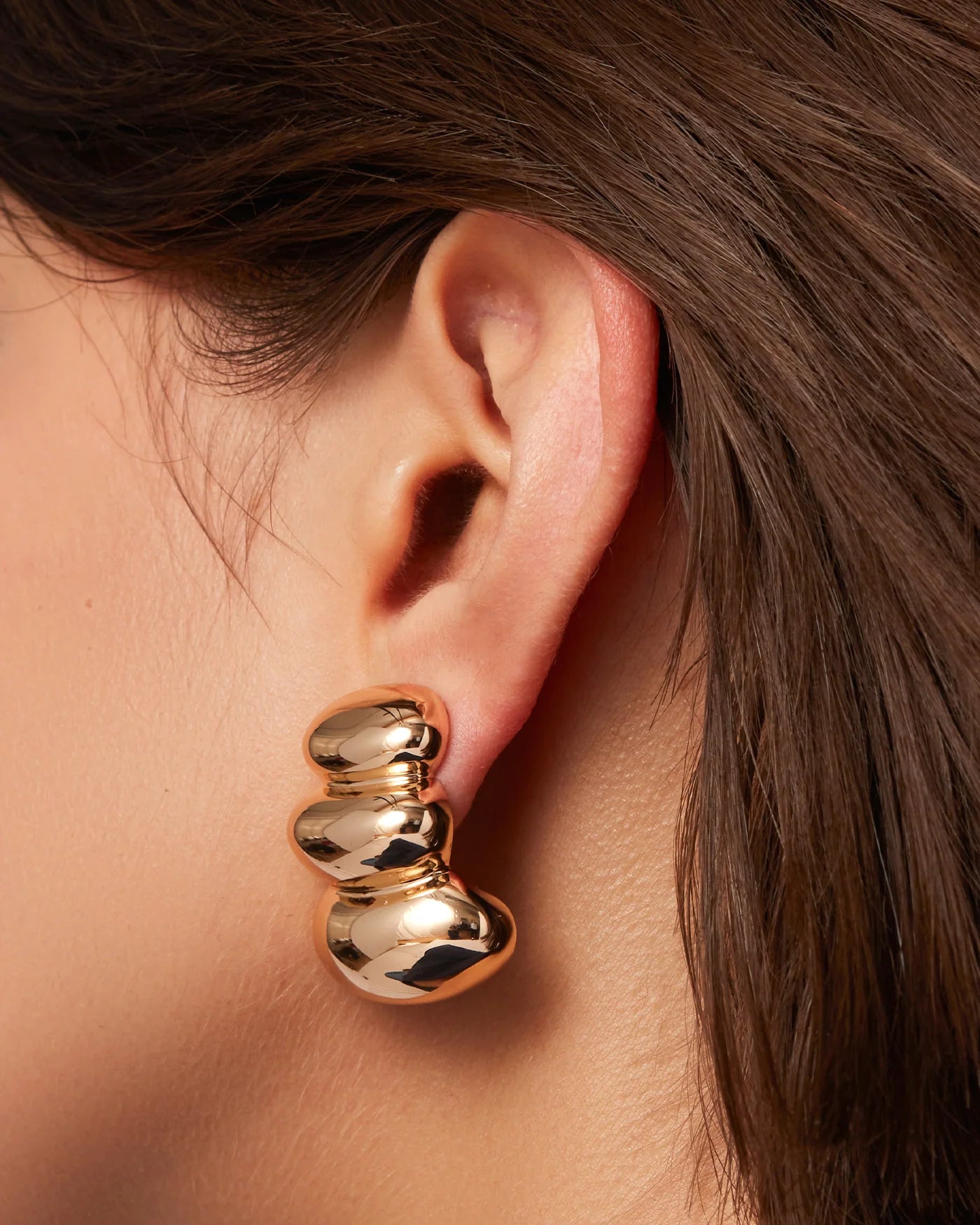 Non-Stop Earrings in Gold