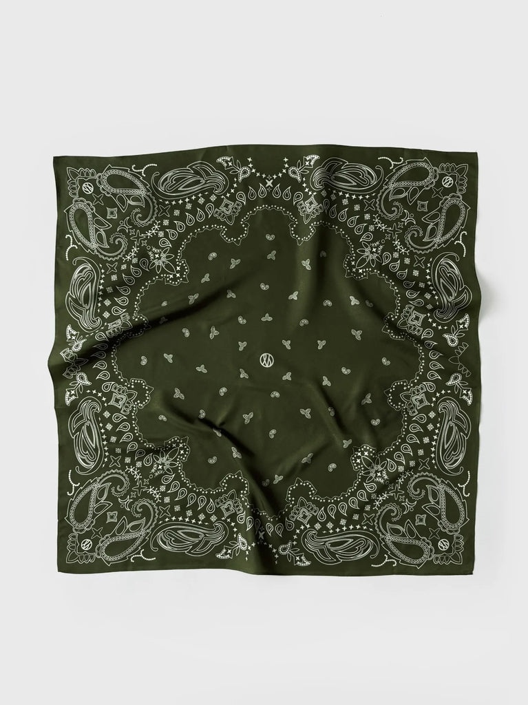 PAISLEY SCARF | GREEN | 65 CM