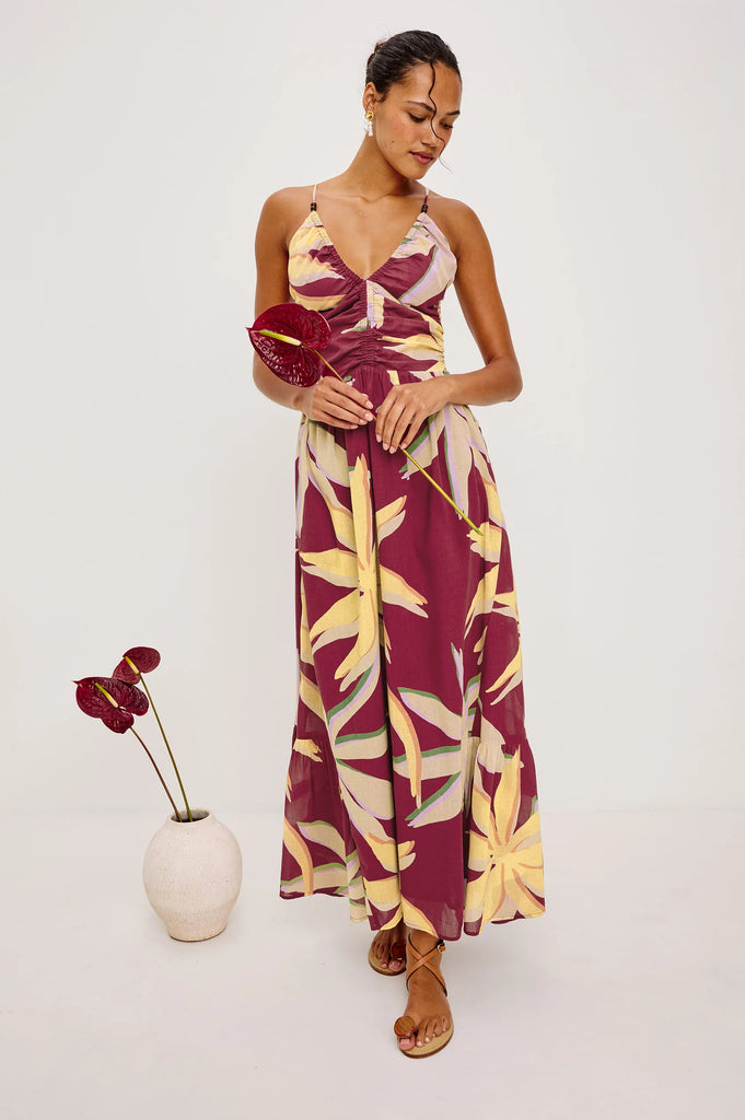 Palm Dress in Red Palma