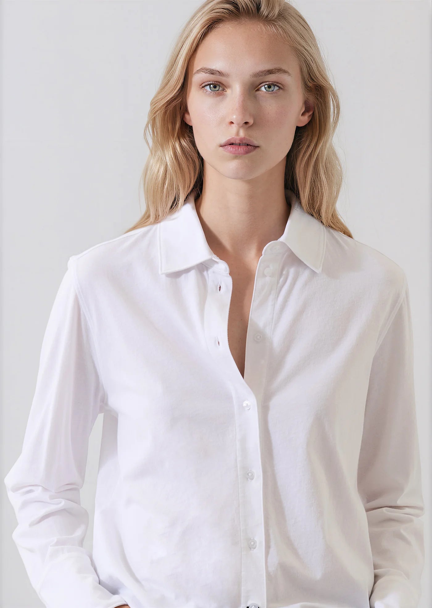 PA Organic Cotton Relaxed Shirt in White