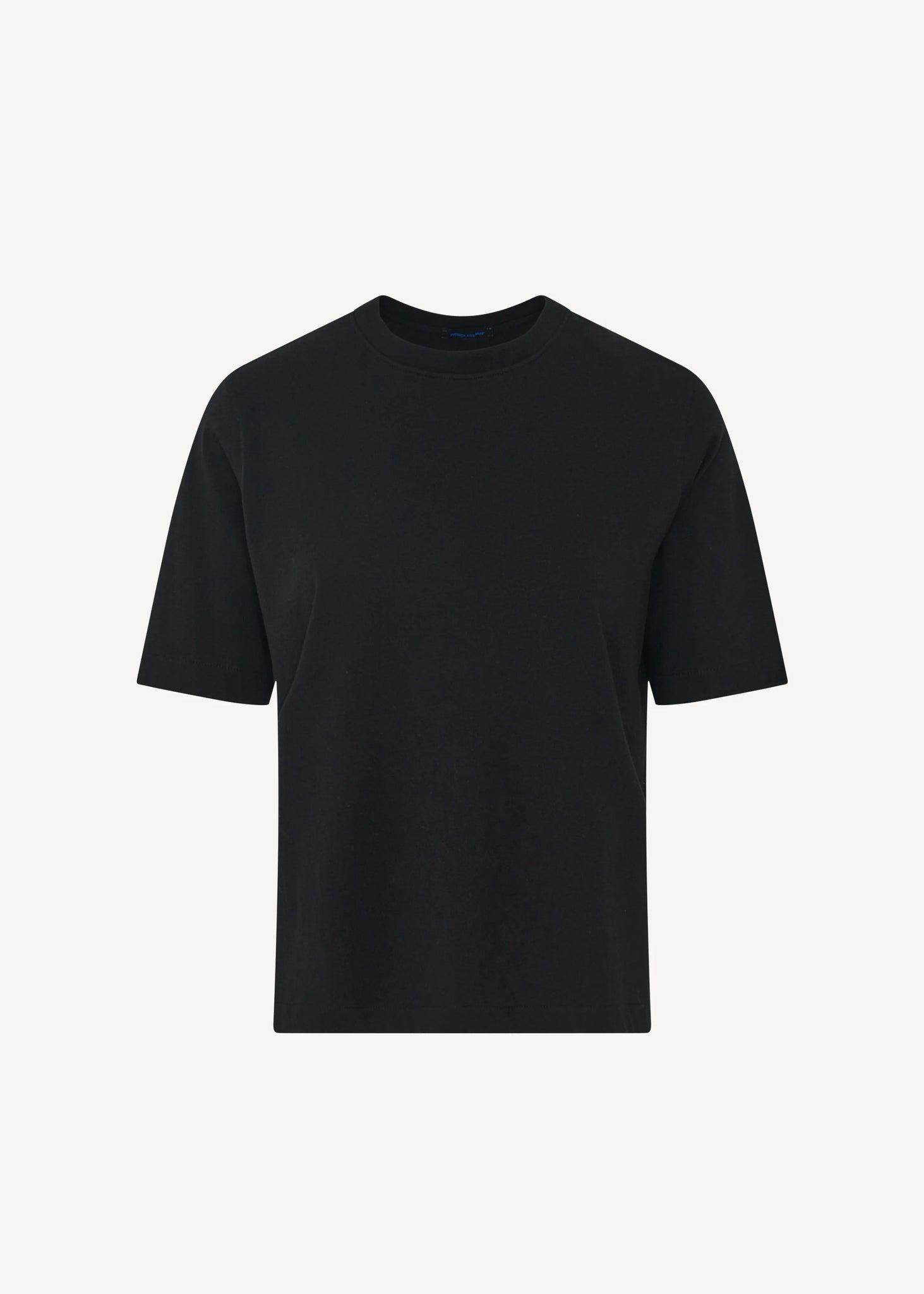 Organic Pima Cotton Relaxed Crew in Black