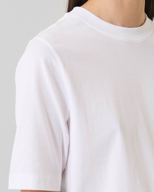 Organic Pima Cotton Relaxed Crew in White