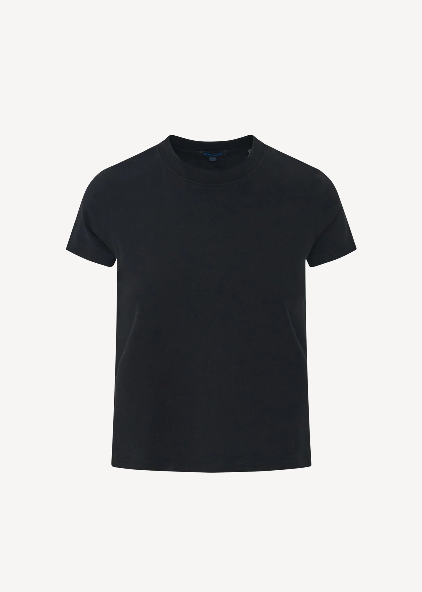 Pima Stretch Short Sleeve Baby Tee in Black